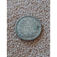 Нидерланды 10 центов, 1937