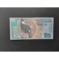 25 гульденов 2000 года. Суринам. UNC. Распродажа