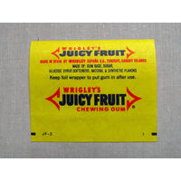 01-255 Обертка фантик от жевачки жевательной резинки Wrigleys Juicy Fruit Испания 1970-е