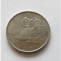 Канада 25 центов, 2008 XXI зимние Олимпийские Игры, Ванкувер 2010 - Бобслей