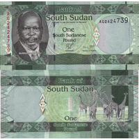 Южный Судан 1 Фунт 2011 UNC П2-187