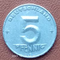 Германия - ГДР 5 пфеннигов, 1952-1953