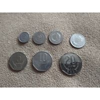 Коста Рика набор 7 монет 1983-1994 старый тип
