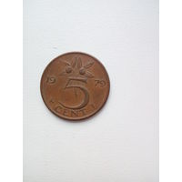 5 центов 1979г. Нидерланды.
