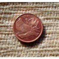 Werty71 Кирибати 1 цент 1992 фрегат рождественский птица