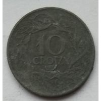 Польша 10 грошей 1923 г. Цинк
