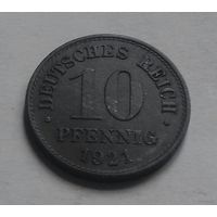 10 пфеннигов, Германия 1921 г., цинк