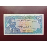 Кения 20 шиллингов 1975 UNC