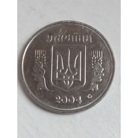 5 копеек Украины 2004. Разновидность. Брак.