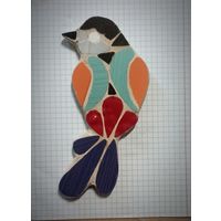 Три птички из плиточной мозаики для сада или дачи.