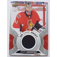 Хоккейная карточка НХЛ джерси Craig Anderson (Оттава)