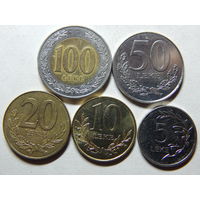 Албания 5,10,20,50,100 лек 1996-2014г.