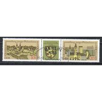 IV выставка почтовых марок юных филателистов ГДР 1976 год серия из 2-х марок в сцепке