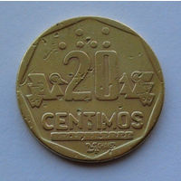 Перу 20 сентимо. 1993