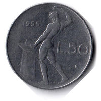 Италия. 50 лир. 1955 г.