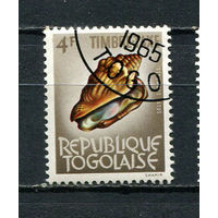 Того - 1964/1965 - Ракушки 4Fr. Portomarken - [Mi.65P] - 1 марка. Гашеная.  (Лот 80EK)-T7P17