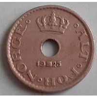 Норвегия 10 эре, 1925 (12-6-6(в))