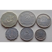 Белиз. набор 6 монет 1,5,10,25,50 центов 1 доллар 2000 - 2012 год