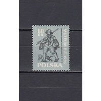 Почта. Польша. 1956. 1 марка. Michel N 993 (4,0 е)