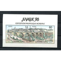 Люксембург - 1998 - Городской пейзаж. Мост. Филателистическая выставка JUVALUX 98 - [Mi. bl. 17] - 1 блок. MNH.  (Лот 156AJ)