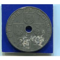 Бельгия 25 сантимов 1944 , цинк