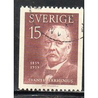 Швеция.  Mi:SE 453. Сванте Аррениус (1859-1927) ученый, химик.1959