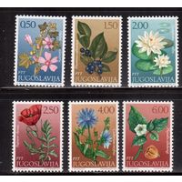 Югославия-1971,(Мих.1420-1425)  ** , Флора, Цветы (полная серия)