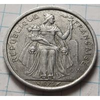 Французская Полинезия 2 франка, 1975    ( 2-9-4 )
