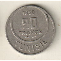 Тунис 20 франк 1950