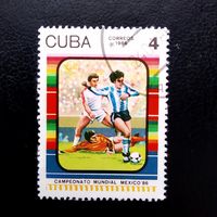 Марка Куба 1986 год Чемпионат мира
