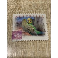 Австралия 2001. Птицы. Budgeringar. Марка из серии