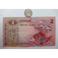 Werty71 Шри - Ланка 2 рупии 1979 банкнота Рыба Цейлон
