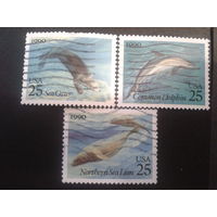 США 1990 морская фауна, совм. выпуск с СССР