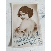 Автограф Марчеллы Альбани на открытке изд. ROSS, 1920-е