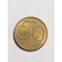 Австрия 50 грошей 1977 года .