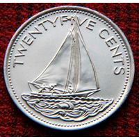 Багамские острова ( Багамы ) 25 центов 1998 г.