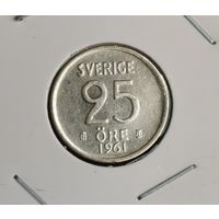 214. 25 эре 1961 г. Серебро