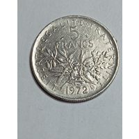 Франция 5 франков 1972 года .