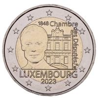 Люксембург 2 евро 2023 175 лет Палате депутатов и Первой Конституции тираж 120 т.