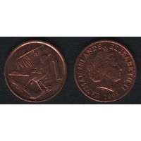 Кайманы km131 1 цент 2008 год (0(om1(0(3 ТОРГ