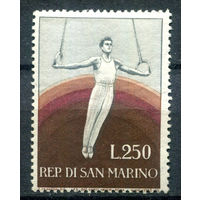 Сан Марино - 1955г. - Спорт - полная серия, MNH с пожелтевшим и потрескавшимся клеем [Mi 526] - 1 марка