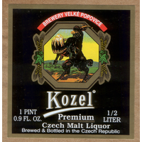 Этикетка пива Kozel Е379