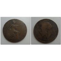 1/2 пенни Великобритания 1915 год, KM# 809, 1/2 PENNY - из мешка