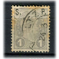 Люксембург - 1895 - Великий герцог Адольф 1С с надпечаткой S. P. - [Mi.57d] - 1 марка. Гашеная.  (Лот 66AH)
