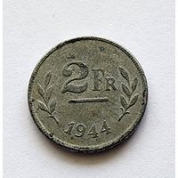 Бельгия 2 франка, 1944