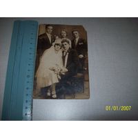Старинное свадебное фото 1920-1930 гг Польша