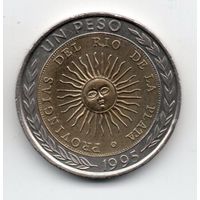 1 песо  1995 Аргентина. Ошибка.