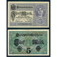 Германия, 5 марок 1917 год.
