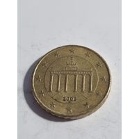Германия 10 евроцентов 2002 двор F