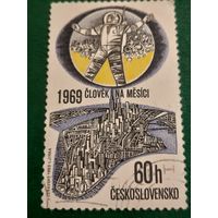 Чехословакия 1969. Первый человек на луне. Космонавтика